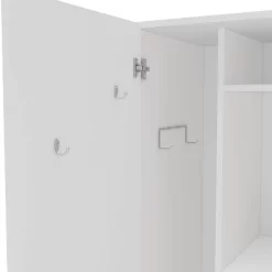 Santa Fe 2 Door Storage Cabinet White - Polifurniture -Baxton Studio Store GUEST e592304e 2ce5 4966 9507 6b9d936ae3d4