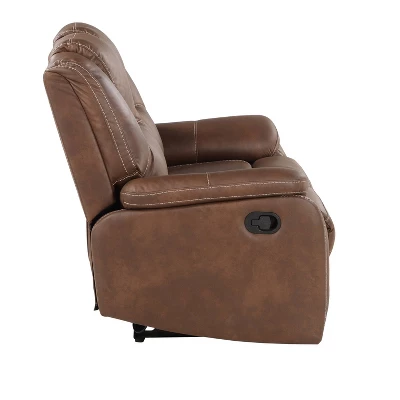 Katrine Manual Reclining Loveseat Brown - Steve Silver Co. 5 Katrine Manual Reclining Loveseat Brown - Steve Silver Co. - Image 3