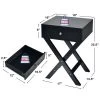 Costway Set Of 2 X-Shaped Nightstand Side End Table Bedside Table W/ Drawer -Baxton Studio Store GUEST e6714a76 02ea 4a8c ac06 100e3a6d53f5