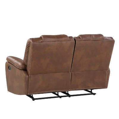 Katrine Manual Reclining Loveseat Brown - Steve Silver Co. 6 Katrine Manual Reclining Loveseat Brown - Steve Silver Co. - Image 4
