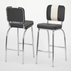 Set Of 2 30" Raleigh Retro Counter Height Barstools - Buylateral -Baxton Studio Store GUEST e6b622f5 f5bf 402a 9ab4 7cb8ed9b1c6b