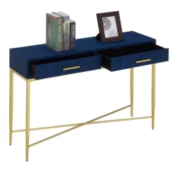 Ashley Console Table Blue/Gold - Breighton Home 11 Ashley Console Table Blue/Gold - Breighton Home -Baxton Studio Store GUEST e70810d0 1ade 4d60 98d2 7aefd3c30070