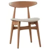 Set Of 2 Cortland Danish Modern Natural Dining Chair - Inspire Q