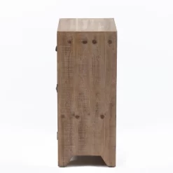 LuxenHome Wood Farmhouse 1-Drawer 1-Door Side Table With Storage. -Baxton Studio Store GUEST e8039d6b 9e5f 4359 b0b7 7330a570e913