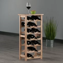 Napa Wine Rack Beech - Winsome -Baxton Studio Store GUEST e8f21ba8 e769 49a1 9a58 6114723d1f32