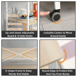 Somdot Baker's Rack Kitchen Utility Storage Microwave Stand