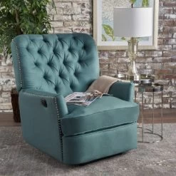 Salomo Tufted Fabric Power Recliner - Christopher Knight Home