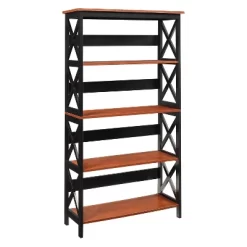 60" Oxford 5 Tier Bookcase - Breighton Home -Baxton Studio Store GUEST ea4a29d1 285f 4bdb 9453 6690f136fe9a