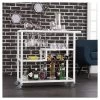 Southern Enterprises Zephs Bar Cart White/Smoky Gray - Holly & Martin -Baxton Studio Store GUEST ea8e3fc8 b162 4cfb aca4 536ad9b7e589