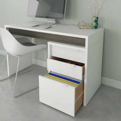 2pc Chrono Home Office Set With File Cabinet - Nexera 3 2pc Chrono Home Office Set With File Cabinet - Nexera