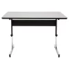 47.5" Canvas & Color Adjustable All Purpose Desk Black/Gray - Calico Designs -Baxton Studio Store GUEST ebfdfb7f 963c 49b2 adea 45b94b3a6c68