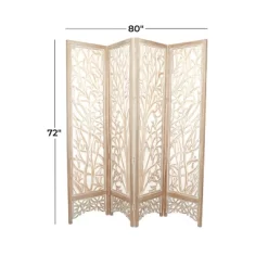 Modern Farmhouse Mdf Room Divider Screen Brown - Olivia & May -Baxton Studio Store GUEST ec71bb29 63d0 4cf0 92e2 9de643f9c33f