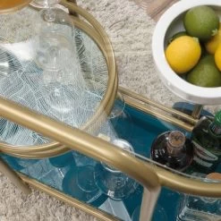 Coral Cape Bar Cart With Metal And Glass Satin Gold - Sauder 16 Coral Cape Bar Cart With Metal And Glass Satin Gold - Sauder -Baxton Studio Store GUEST ec86472b f576 49eb 9d42 6e4c87d36ad8