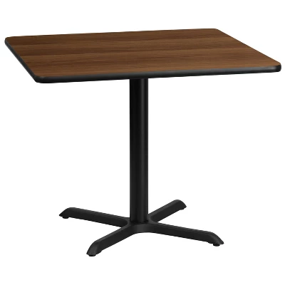 Emma And Oliver 36" Square Laminate Table Top With 30"x30" Table Height Base 4 Emma And Oliver 36" Square Laminate Table Top With 30"x30" Table Height Base - Image 2