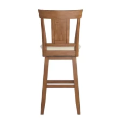 29" South Hill Panel Back Wood Swivel Height Barstool - Inspire Q 14 29" South Hill Panel Back Wood Swivel Height Barstool - Inspire Q -Baxton Studio Store GUEST ed3a05bb cbc9 48e1 a981 ce74c46544d1