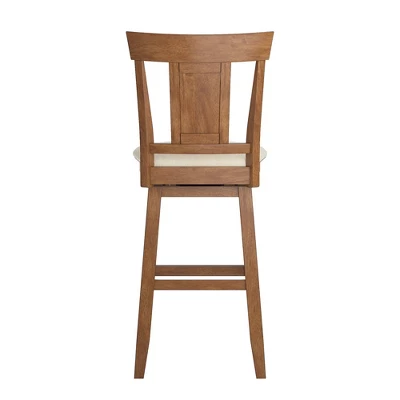 29" South Hill Panel Back Wood Swivel Height Barstool - Inspire Q 5 29" South Hill Panel Back Wood Swivel Height Barstool - Inspire Q - Image 3