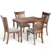 Tangkula 5 PCS Retro Dining Table Set W/ Dining Table & 4 Upholstered Chairs Rustic Brown 1 Tangkula 5 PCS Retro Dining Table Set W/ Dining Table & 4 Upholstered Chairs Rustic Brown -Baxton Studio Store GUEST ed455d9a 5e31 4f57 aa99 f971cf1c2621