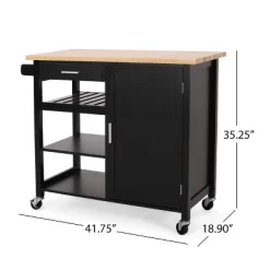Westcliffe Contemporary Kitchen Cart With Wheels - Christopher Knight Home -Baxton Studio Store GUEST ed57fdf0 3704 4d35 aa47 b4fb1545ef3a