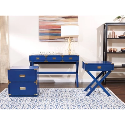 2 Drawer Wellington Cabinet Blue - OSP Home Furnishings 5 2 Drawer Wellington Cabinet Blue - OSP Home Furnishings - Image 3