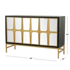 Glam Mirrored Wood Cabinet - Olivia & May -Baxton Studio Store GUEST effc700f 0496 4d5b 81fb 62eec6ac7e58