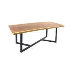 Contemporary Wood Dining Table Brown - Olivia & May -Baxton Studio Store GUEST f096f48a b6b3 4437 8169 532b2652833e