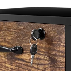 Yaheetech Vintage Mobile Letter Size Rolling File Cabinet With Drawer And Open Shelf For Home Office -Baxton Studio Store GUEST f34ebf59 2434 4f44 a448 4fe4e412d9b6