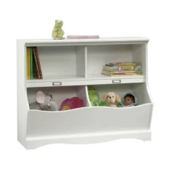 Twin Pogo Bookcase/Footboard Soft White Finish - Sauder