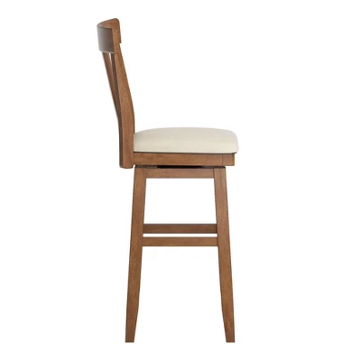 29" South Hill Panel Back Wood Swivel Height Barstool - Inspire Q 4 29" South Hill Panel Back Wood Swivel Height Barstool - Inspire Q - Image 2