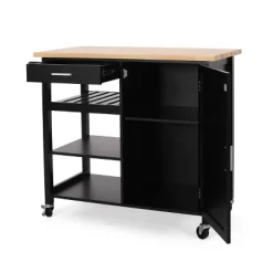 Westcliffe Contemporary Kitchen Cart With Wheels - Christopher Knight Home -Baxton Studio Store GUEST f46c58b7 e36c 4534 8f7e d0332ec0571d