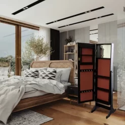 Jewelry Armoire Brown - Ore International -Baxton Studio Store GUEST f48c862a 5ee6 4ef1 b560 426b97dad716