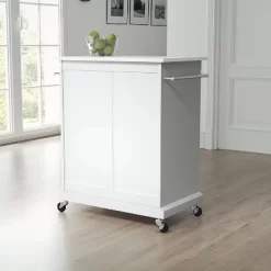 Compact Stone Top Kitchen Cart White - Crosley -Baxton Studio Store GUEST f4d57c06 4b81 4ea1 a176 969111f82fa0