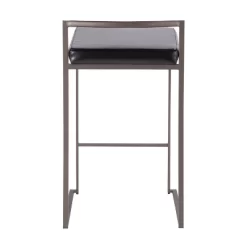 Set Of 2 26" Fuji Contemporary Stackable Counter Height Barstools Antique With Cushion 16 Set Of 2 26" Fuji Contemporary Stackable Counter Height Barstools Antique With Cushion -Baxton Studio Store GUEST f51e7d52 328e 441a 8b49 4c54861d88e0