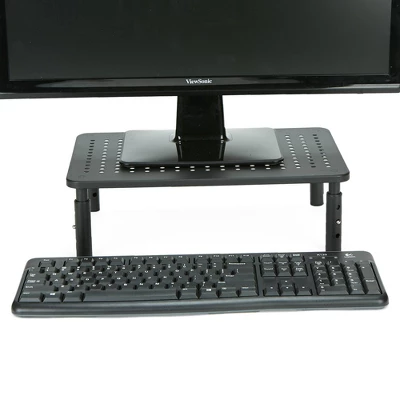 Mind Reader Rectangle Monitor Stand Ventilated Metal Black 5 Mind Reader Rectangle Monitor Stand Ventilated Metal Black - Image 3