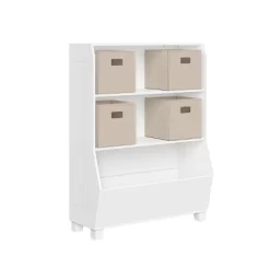 34" Kids' Bookcase With Toy Organizer And 4 Bins - RiverRidge Home -Baxton Studio Store GUEST f59dbcbb 31e1 46c4 b8bd b936df15f2c2