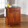 Cambridge Granite Top Portable Kitchen Island/Cart Cherry/Black - Crosley -Baxton Studio Store GUEST f5e3473b fb3c 4889 a6e0 0604512a80bb
