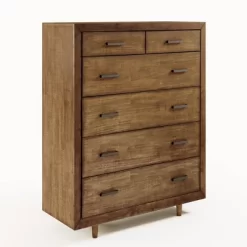 6pc Aurora Mid-Century Brown Bedroom Set With Upholstered Bed - Abbyson Living -Baxton Studio Store GUEST f62ced68 e774 4e55 a94f f1adbab9b1ea