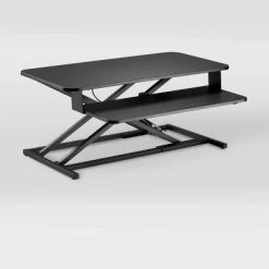 Sit-Stand Converter Desk Black - CorLiving -Baxton Studio Store GUEST f673af95 3919 4abd 9bf2 af859872ead5