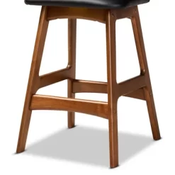 2pc Darrin Faux Leather And Wood Counter Height Barstools Black/Walnut/Brown - Baxton Studio 11 2pc Darrin Faux Leather And Wood Counter Height Barstools Black/Walnut/Brown - Baxton Studio -Baxton Studio Store GUEST f6d85195 3a9e 4aed 8a27 768e8de6a669