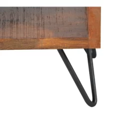 22" Textured Cube Shape Wooden Nightstand With Angular Legs Brown/Black - The Urban Port 9 22" Textured Cube Shape Wooden Nightstand With Angular Legs Brown/Black - The Urban Port -Baxton Studio Store GUEST f78edba6 4875 40c4 8c46 d59157ca971d