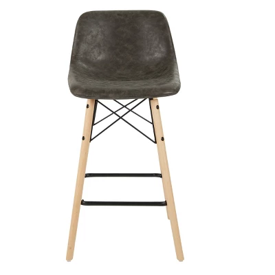 26" Allen Counter Height Barstool Dark Gray - OSP Home Furnishings 3 26" Allen Counter Height Barstool Dark Gray - OSP Home Furnishings