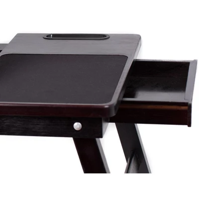 BirdRock HomeMulti-tasking Laptop Bamboo Bed Tray - Walnut 5 BirdRock HomeMulti-tasking Laptop Bamboo Bed Tray - Walnut - Image 3