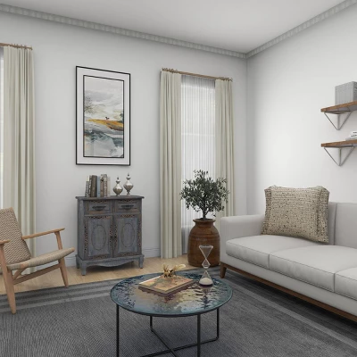 Vintage Wood Cabinet Gray - Olivia & May 16 Vintage Wood Cabinet Gray - Olivia & May - Image 14