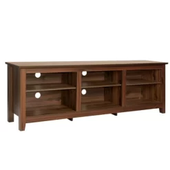 Better Home Products Noah Wooden 70 TV Stand With Open Storage Shelves In Brown -Baxton Studio Store GUEST fa0d3e41 a262 4430 b4ac 226851864294