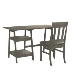 Dornoch 2 Shelf Writing Desk With Chair - HOMES: Inside + Out 12 Dornoch 2 Shelf Writing Desk With Chair - HOMES: Inside + Out -Baxton Studio Store GUEST fbd2c639 11a8 465f 84f5 986f516bc502