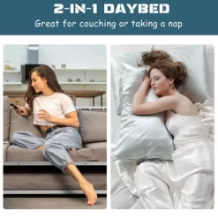 Costway Twin Metal Daybed With Roll Out Trundle Heavy Duty Frame Sofa Bed Set -Baxton Studio Store GUEST fcb34abb 3801 4957 bcc6 72adf91a8571