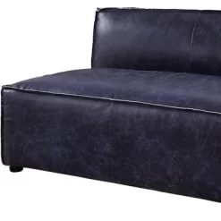 52" Birdie Sofa With Top Grain Leather Vintage Blue - Acme Furniture -Baxton Studio Store GUEST ff87cd05 2278 4bb2 b615 b1acbb9a3b70